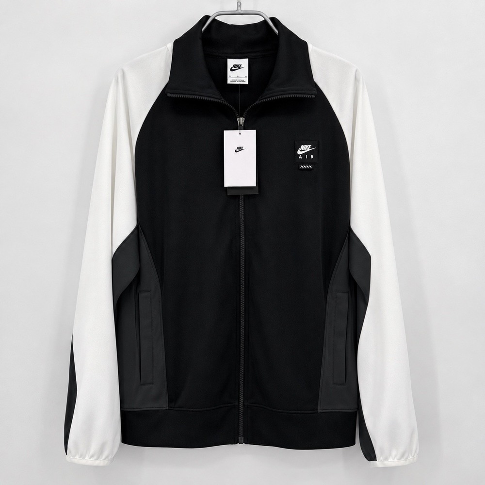 Nike Men's Air Poly-Knit Full Zip Sport Jacket in Black/White size XL NWT